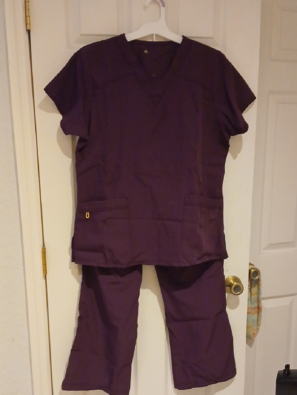 Wonderwink Purple Elastic Waist Pants